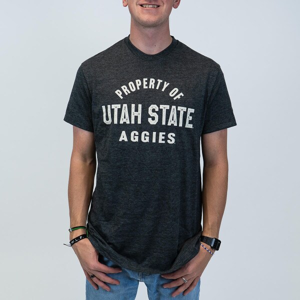 Utah State, Charcoal, University, Short-Sleeve, T-shirt